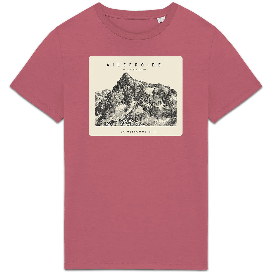 T-shirt Ailefroide, illustration de sommet gravée