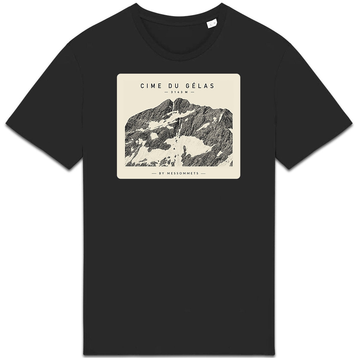 T-shirt Unisexe # Cime du Gélas - face_1