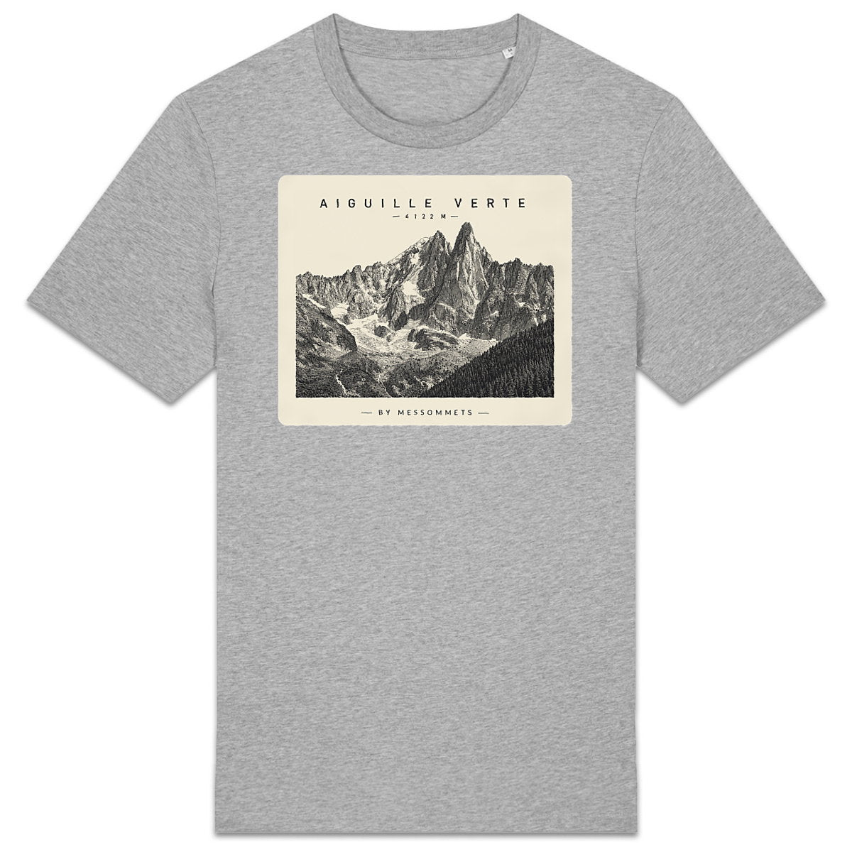 T-shirt Unisexe # Aiguille Verte - face_2