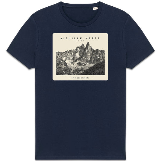 T-shirt Unisexe # Aiguille Verte - face_3