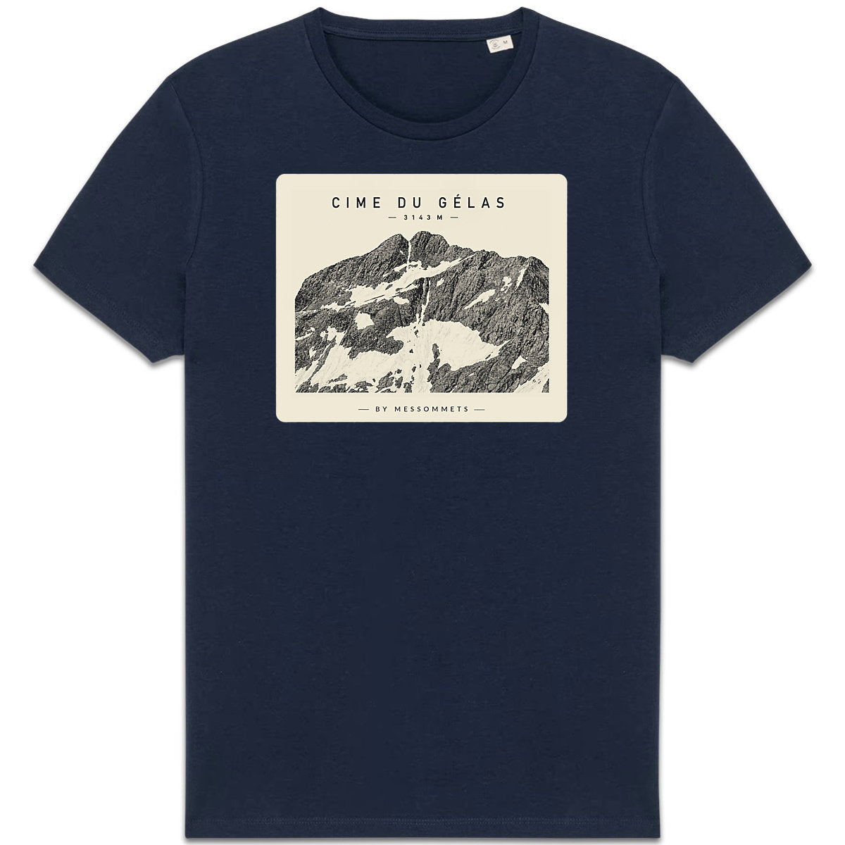 T-shirt Unisexe # Cime du Gélas - face_3