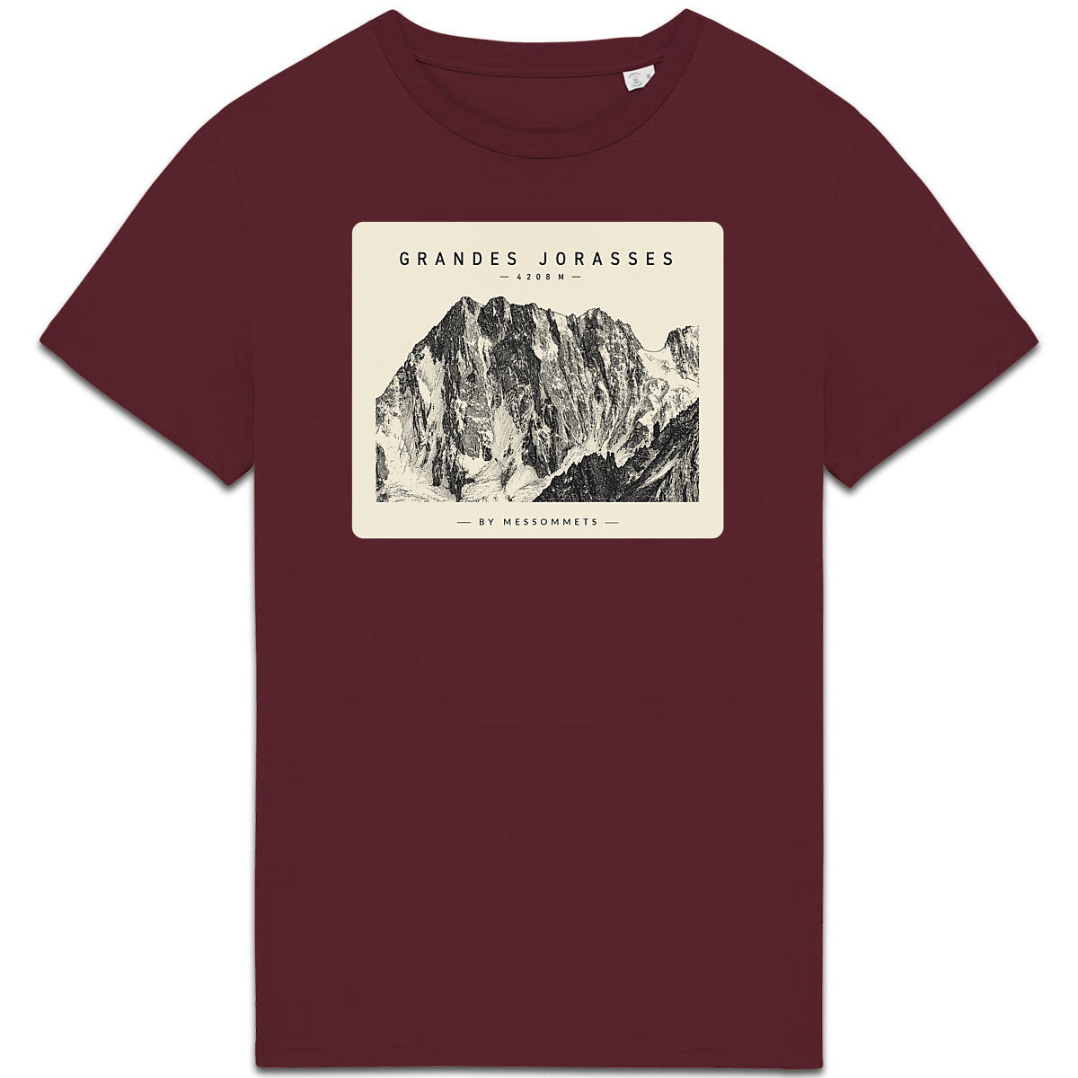 T-shirt Unisexe # Grandes Jorasses - face_4
