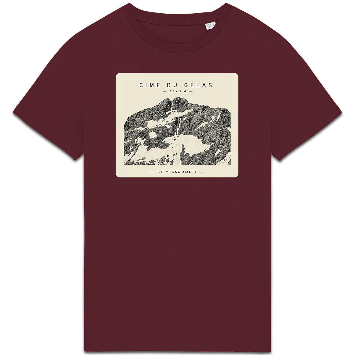 T-shirt Unisexe # Cime du Gélas - face_4