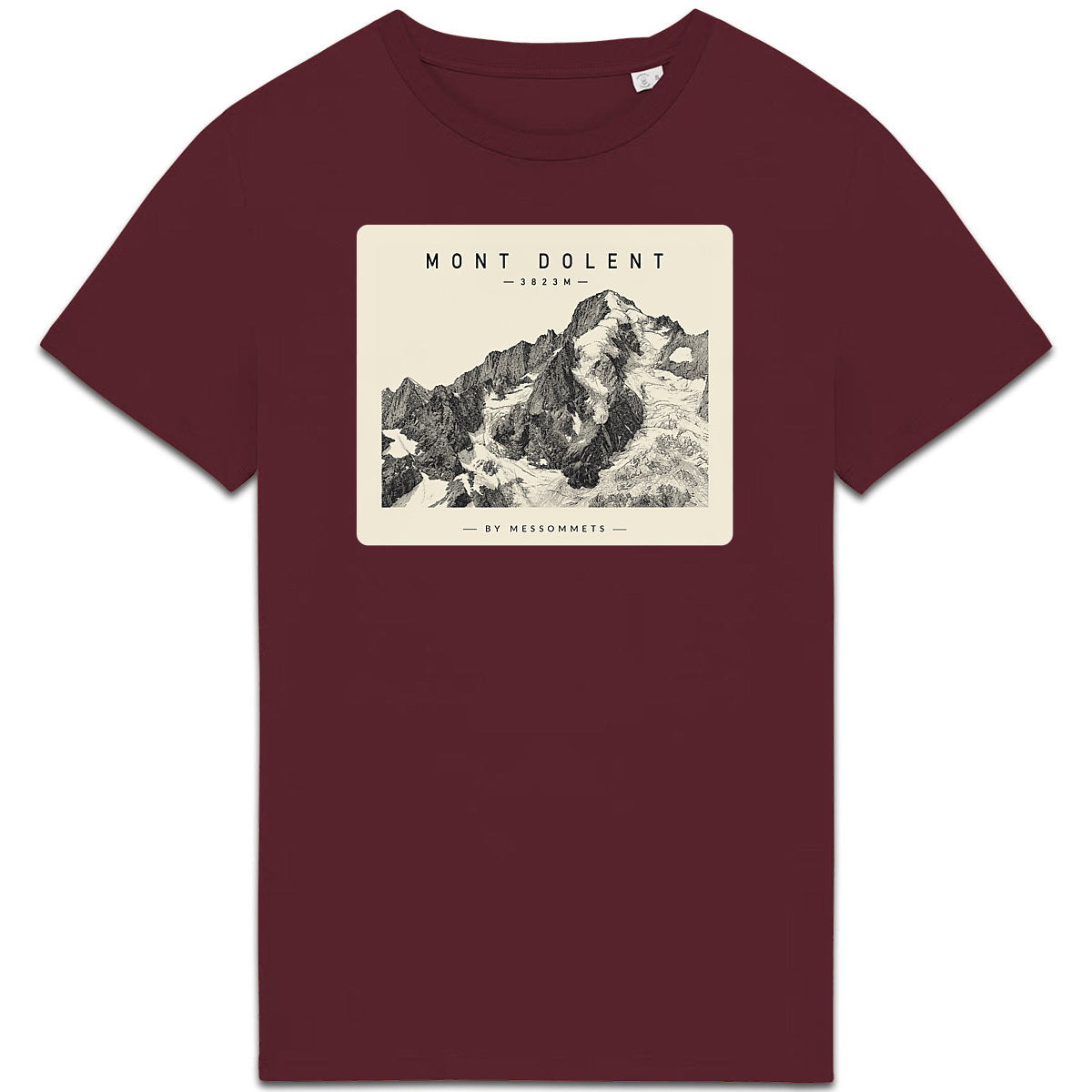 T-shirt Unisexe # Mont Dolent - face_4